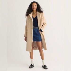 J. Crew Warwick Topcoat in Italian Stadium Cloth Wool Blend BU449